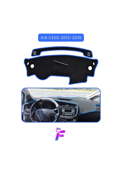 Kıa Ceed 2013-2019 Torpido Örtüsü Güneşten, Isıdan, Çatlamadan Korur Oto Aksesuar Tc89