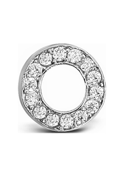 Argentum Concept - O Harfi Çivili Gümüş Tek Küpe - K078201