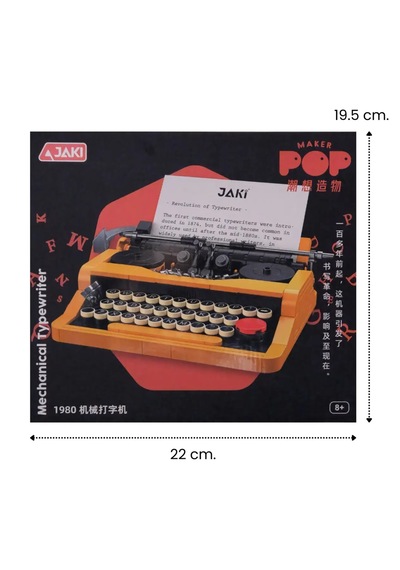 Retro Mekanik Daktilo - 254 Parça - Sergilemeye Uygun, Koleksiyonluk Hediye