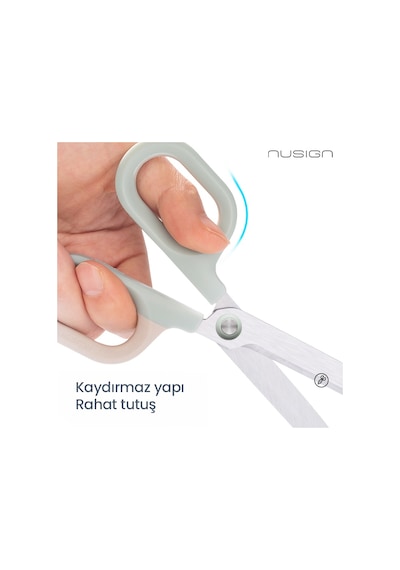 Nusıgn Güç Tasarruflu Makas 145 Mm Ens056 Paslanmaz Çelik Beyaz
