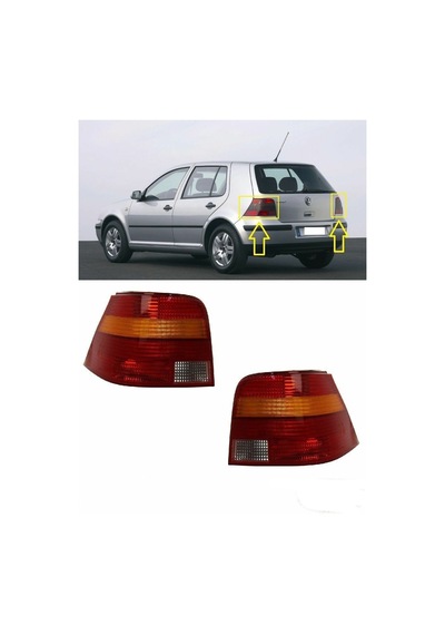 Volkswagen Golf 4 Sağ Sol Arka Far Stop Lambası Takımı 1997-200