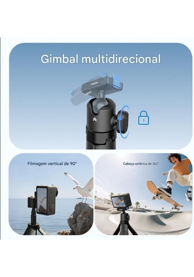Osmo Action Manyetik Selfie Çubuğu & Tripod Osmo Action 3/4/5 Pro/osmo 360 Uyumlu Hızlı Çıkarılabilir Mini Trip
