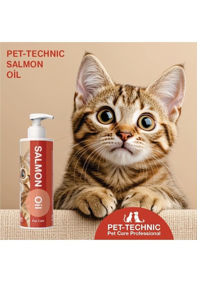 Salmon Oil Kediler İçin Somon Yağı, Omega 3 & 6 İçeren Tamamlayıcı Yem, Sıvı Form, 100 Ml