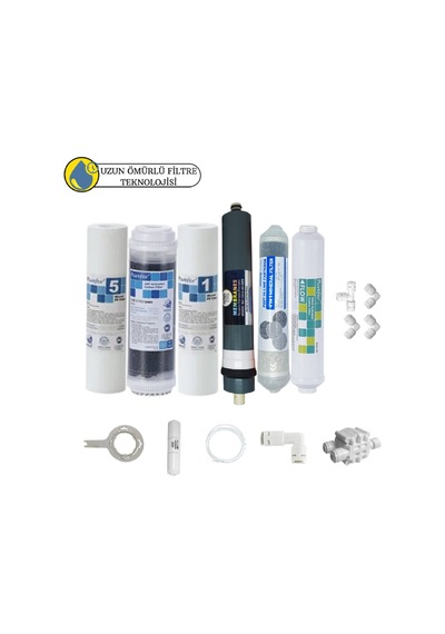 Global Water Purefer Açık Kasa Çift Sedimentli Sertifikalı 6li Platinium Mebran Şeffaf 4lü Mineral