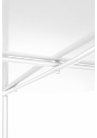 Waldern Home Metal Çok Amaçlı Katlanabilir Tepsili Sehpa Beyaz