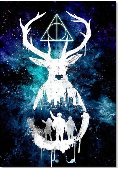 Cakasepetim Harry Potter Suluboya Görseli Ahşap Mdf Tablo