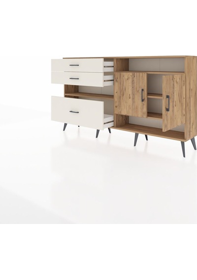 Arges Konsol 4 Raflı 3 Çekmeceli 2 Kapaklı 176x30x99 Çam-çam/ayta Çam-çam/aytaşı Arges Konsol 4 Raflı 3 Çekmeceli 2 Kapaklı 176x30x99 Çam-çam/ayta Çam-çam/aytaşı