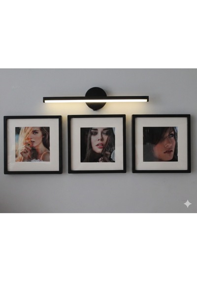 Efeg Decor Sök-tak Siyah 21x21 Cm Fotoğraf Çerçevesi - 3'lü Paket Pvc Li Yapışkanlı