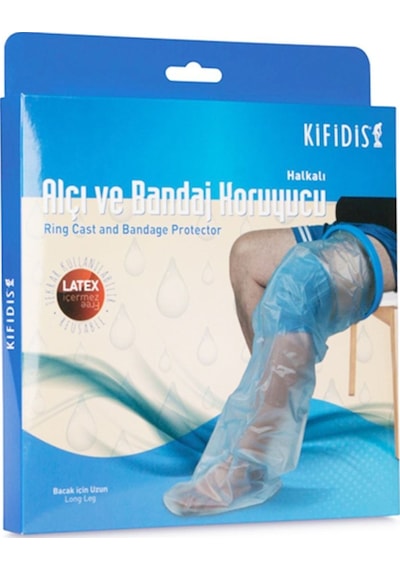 Halkalı Alçı Ve Bandaj Koruyucu Bacak Için Uzun
