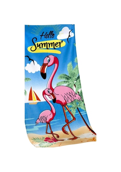 Plaj Havlusu 75x150 Flamingo Desenli