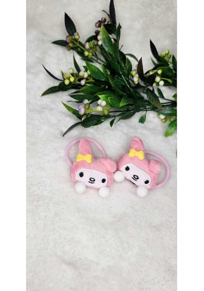 Kuromi Saç Lastik Toka-107 Pembe