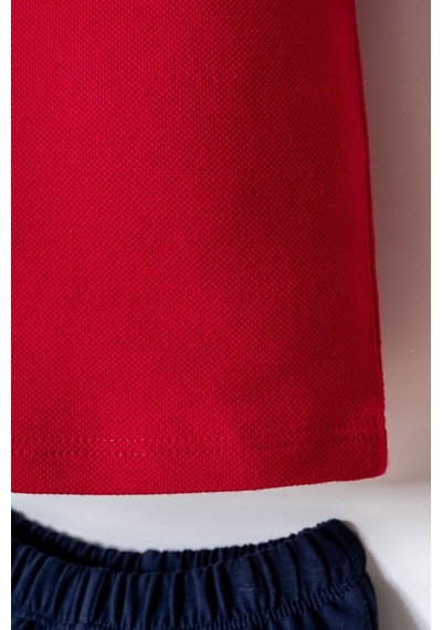 U.s. Polo Assn. Erkek Bebek Kırmızı Şort Takım 5274-50022 Kırmızı