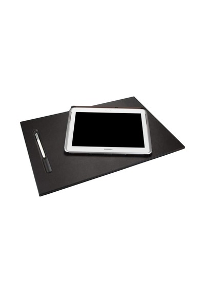 575-1 Sümen Takımı Mdf Malzemeden Suni Deri Kaplı Tek Parça Pad Toplantı Sümeni 45x32 Cm, Siyah