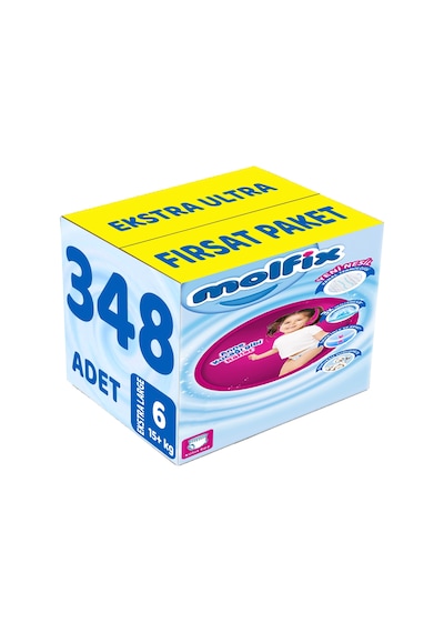 Molfix Külot Bebek Bezi 6 Numara 15+kg Extra Large 348 Adet 6'lı