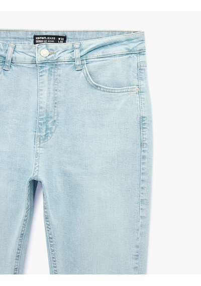 Koton Skinny Michael Açık İndigo Erkek Jean Pantolon 7wam40084nd