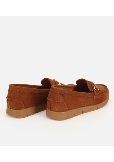Hotiç Kadın Süet Deri Taba Yumuşak Tabanlı Tokalı Günlük Loafer 01ayh320570a370 01ayh320570a370 Taba