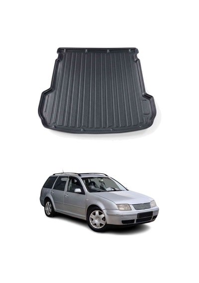 Vw Bora Station Wagon 1999-2005 Arası Uyumlu Araca Özel Kauçuk Tpe Bagaj Havuzu Siyah