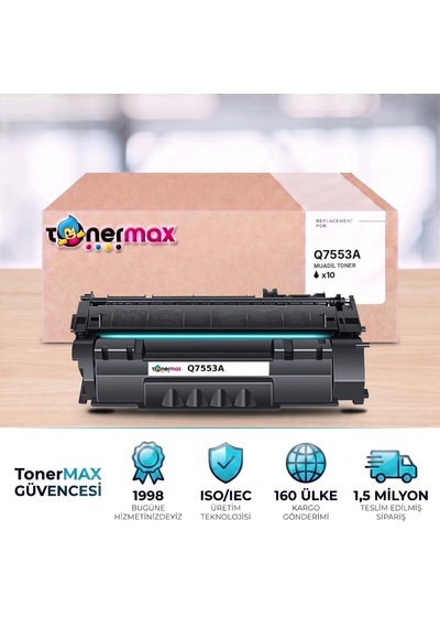 Hp Q7553a Uyumlu  Toner 10'lu Paket / M2727 / P2014 / P2015