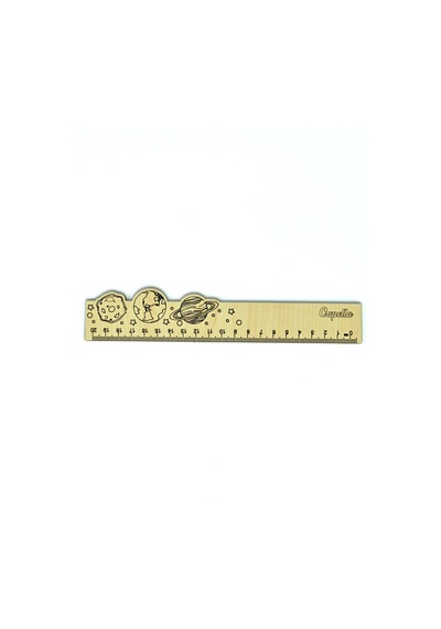 Ahşap Cetvel Gezegenler 20 Cm