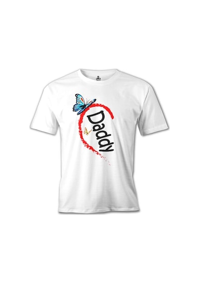 Daddy Mommy Baby - Daddy Beyaz Erkek Tshirt