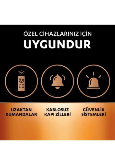 Özel Alkalin Pil, 12v, 1'li Paket, Uzun Süreli