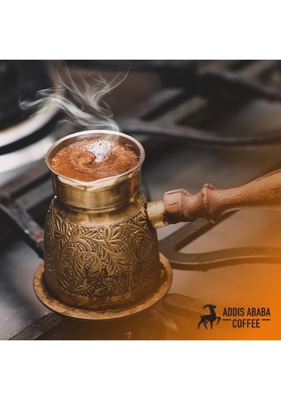Addis Ababa Coffee Geleneksel Yemen Türk Kahvesi Yumuşak İçim 10 x 100 G