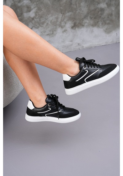 Zitan Spor Ayakkabı Sneaker Siyah Beyaz