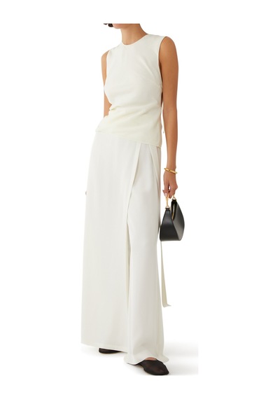 St. Agni Şık Sargılı Pantolon Off White