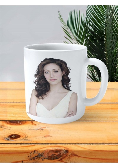 Emmy Rossum Baskılı Kupa Bardak Kişiye Özel Model 2 Çok Renkli