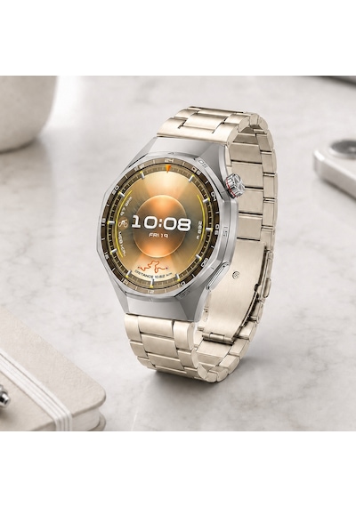 Huawei Watch Gt6 Pro 46mm İle Uyumlu Katlanır Klipsli Paslanmaz Çelik Saat Kordonu
