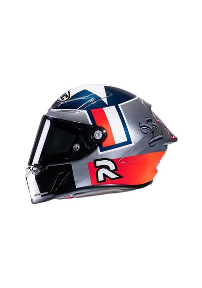 Hjc RPHA1 Ben Spies Silverstar MC21 Kapalı Motosiklet Kaskı Mavi - Turuncu