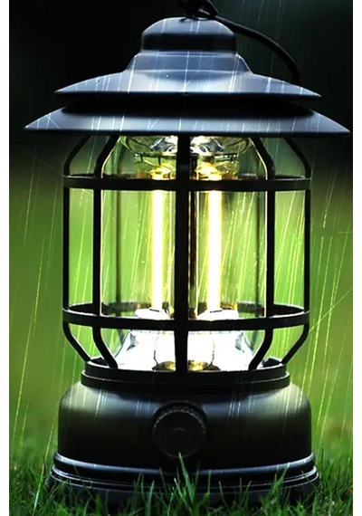 - Nostaljik Led Lamba - Kamp Lambası - Pilli