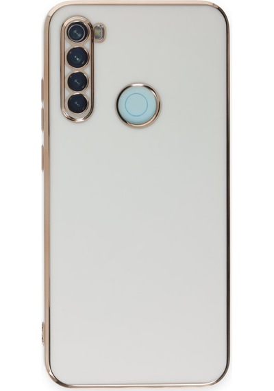Redmi Note 8 Kılıf Şık Ve Parlak Silikon Kapak Ryc/volet Beyaz