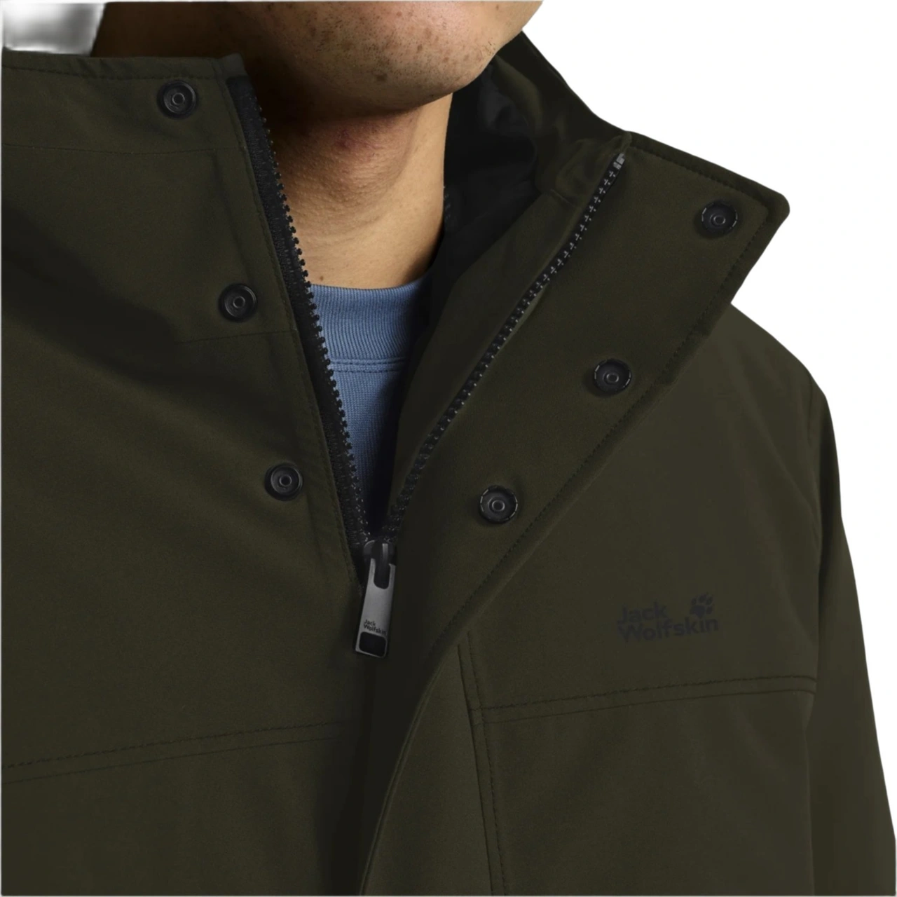 Jack Wolfskın Jack Wolfskin Cold Camp Coat Erkek Yeşil Outdoor Ceketi E0205 Haki