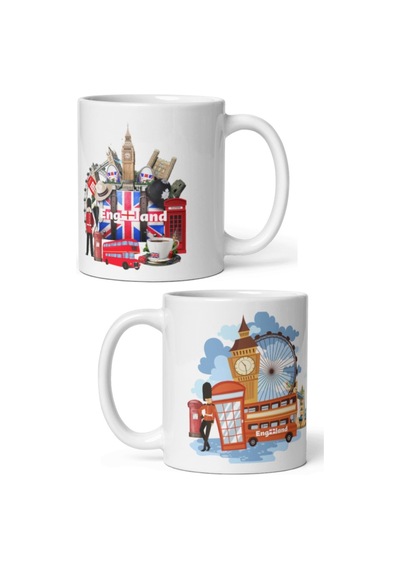İngiltere Kupa Bardak 2 Adet Seyahat Hatıra England Mug