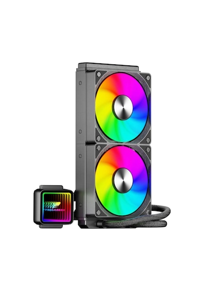 Argb Tr240 Sıvı Soğutucu 2x12cm Fan Yüksek Performanslı Işlemci Soğutucusu Sıvı Soğutma Siyah