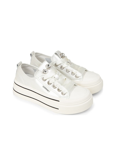 Deery Kadın Beyaz Rugan Sneaker Ayakkabı - K0524zbyzc01 Beyaz