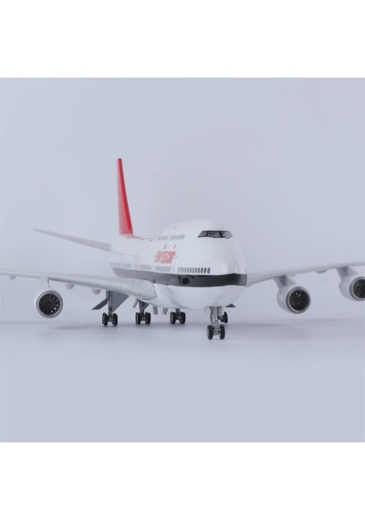 Swiss Air Boeing 747 Yolcu Uçağı Model Uçak 1/160 Ölçek 47cm