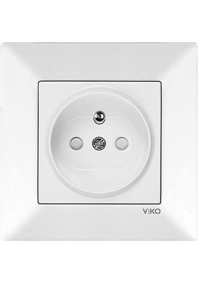 Viko Karre-meridian Beyaz Ups Priz Çocuk Korumalı Çerçevesiz Viko