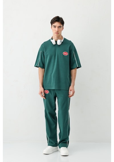 Oversize Baskılı Eşofman Takım V90-21 Çok Renkli