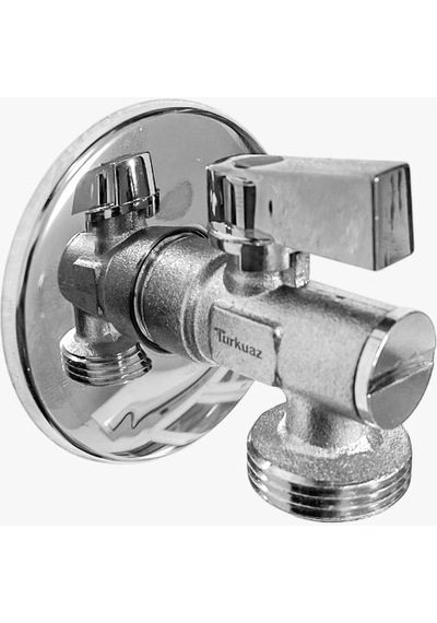 Turkuaz 3/8'' Filtreli Ara Musluk krom