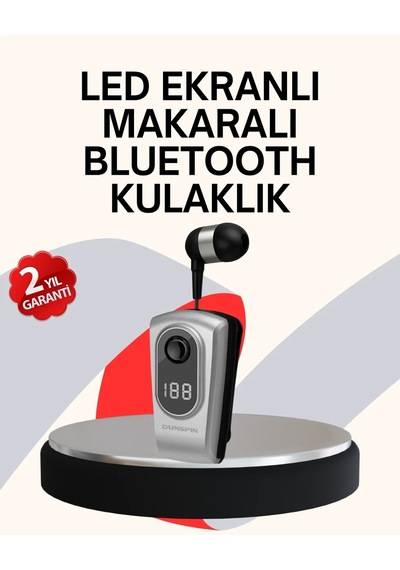 Lbk Lbk Profesyonel Bluetooth Kulaklık Klipsli, Titreşimli, Dijital Göstergeli