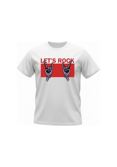 Urbantrendstore Unisex Rock Oversize Fit Rahat Geniş Salaş T-shirt Günlük Tişört Beyaz