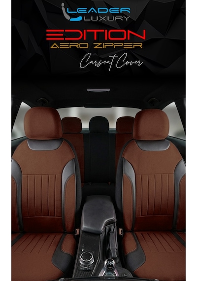Mini Cooper Sd Tay Tüyü Oto Koltuk Kılıfı Fermuarlı Ön Arka Set Tarçın Edition