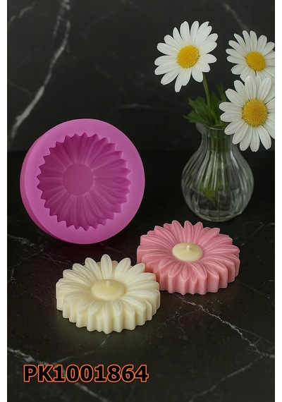 Pk1001864 - Silikon Kalıp Mum Kalıbı Papatya