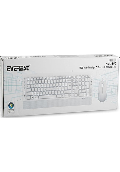 Everest KM-3850 Multimedia Kablolu Q Klavye Mouse Set