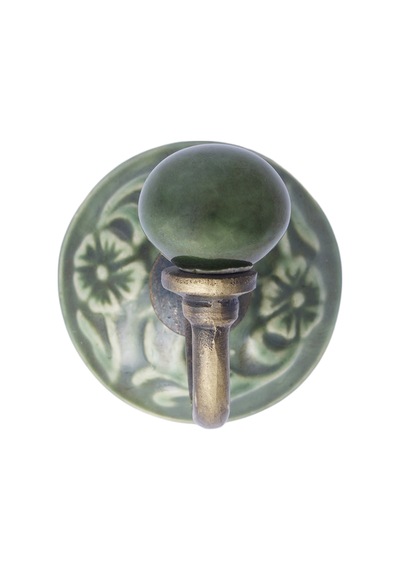 Yargıcı Seramik Detaylı Metal Dekoratif Askı 6x10 Cm 26knha1016c St