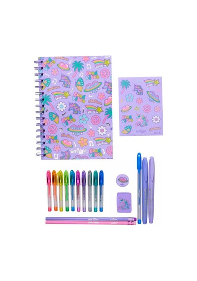 Smiggle All Stars A5 Essentials Kalemli Kırtasiye Hediye Seti Lilac 482271