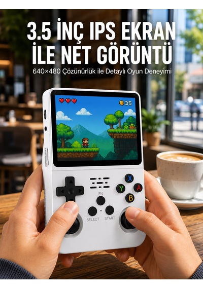 El Tipi Oyun Konsolu 3.5 İnç Hd Ekran Ve Hafıza Kartı Destekli Yeni Nesil - Lisinya