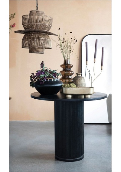 Rattan Dikişli El Yapımı Vazo Çok Renkli